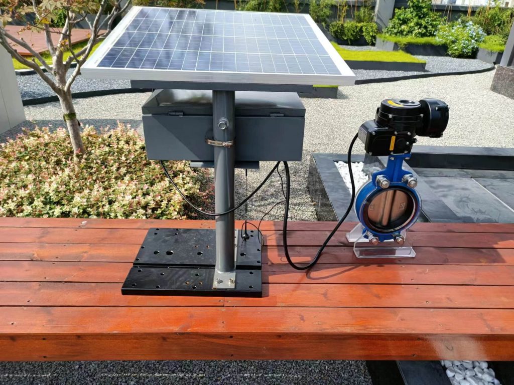 Explosion proof intelligent control solar electric actuator