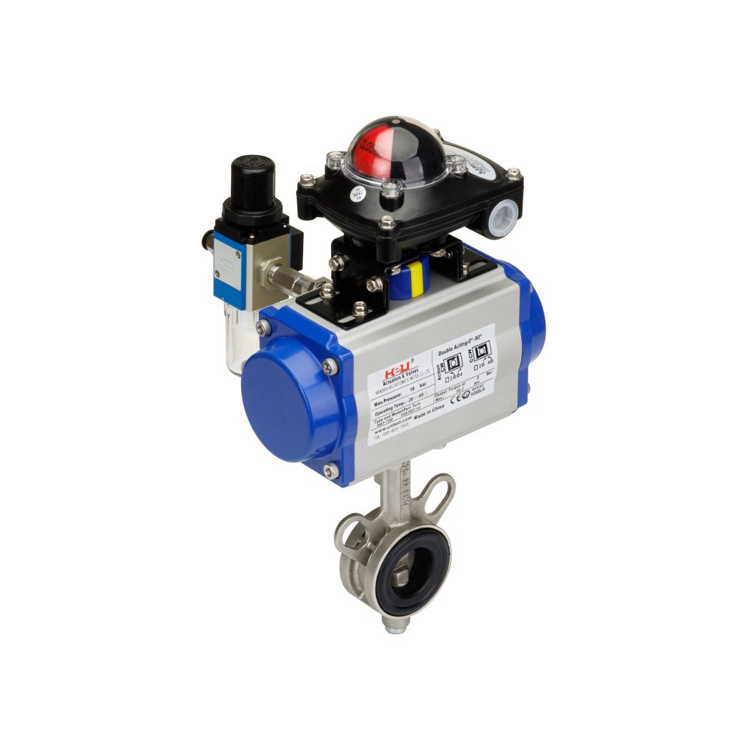 Lithium battery Pneumatic butterfly valve