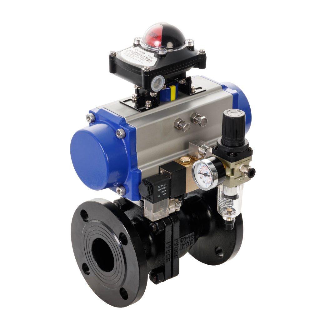 Pneumatic ball valve