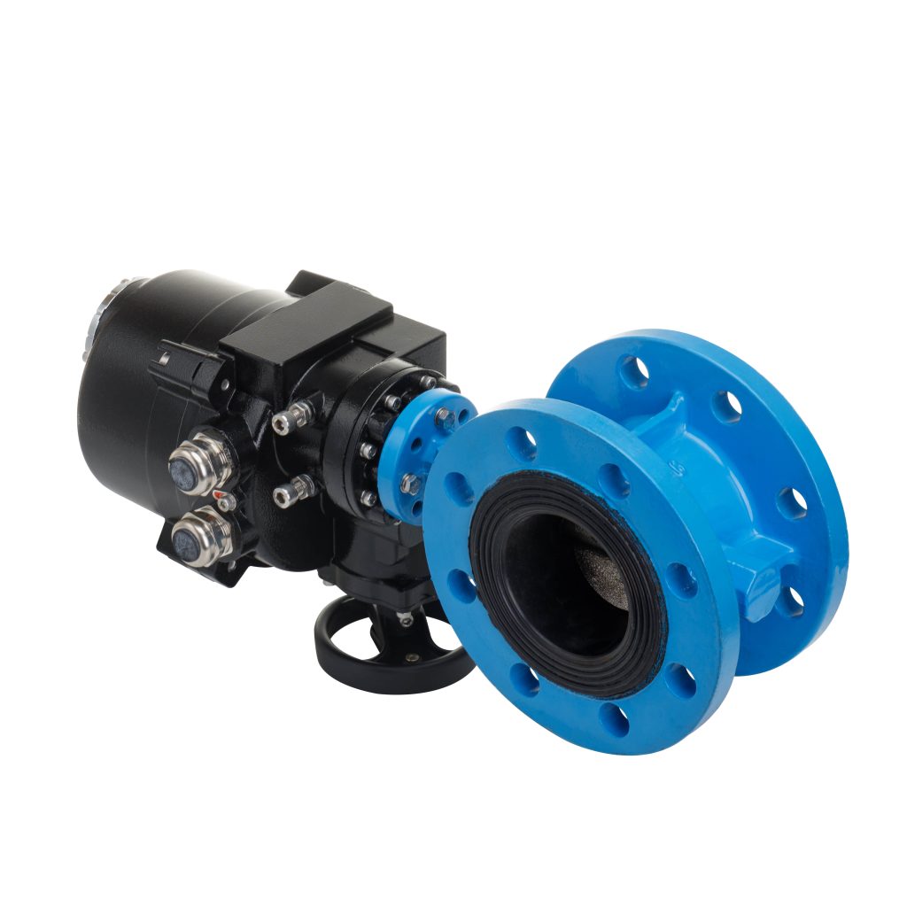 WCB Electric flanged butterfly valve